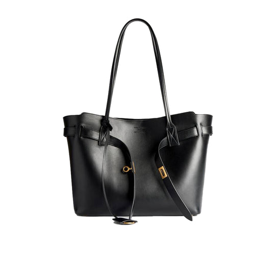 발렌시아가  벨 에어 토트백 미디엄 블랙