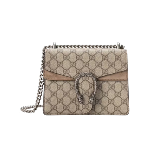 구찌 디오니서스 GG 슈프림 미니백 베이지 에보니 토프